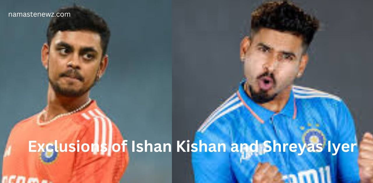 Exclusion of Ishan Kishan and Shreyas Iyer